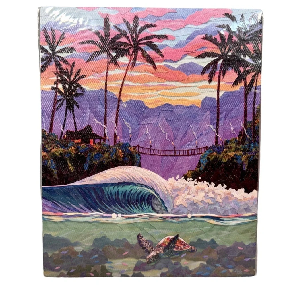 ‘Couples Retreat’ Patrick Parker Foam Mounted Tropical Wall Art Print 8x10